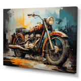 Rustic Motorcycle Odyssey - Motorcycle Canvas Wall Art
