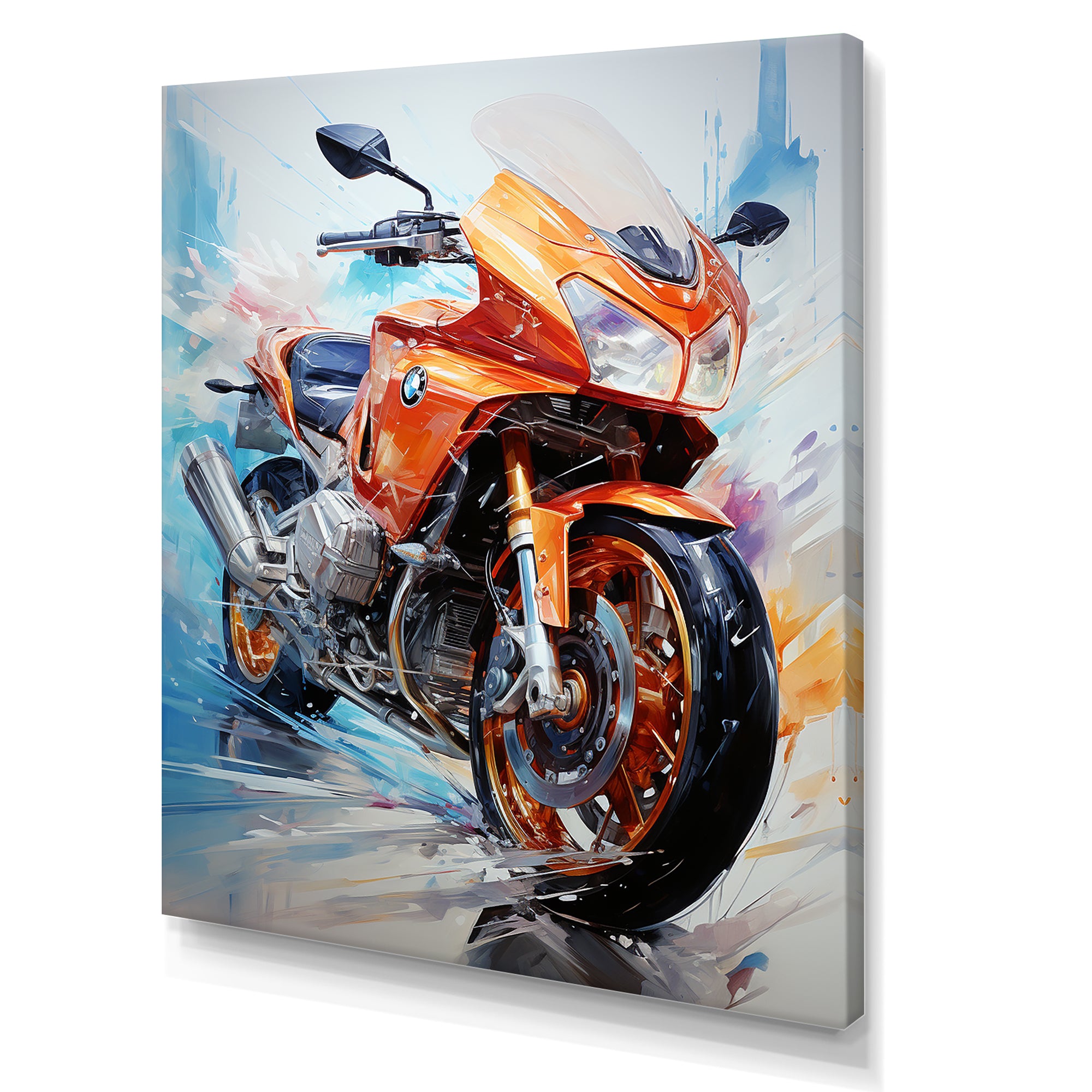 Velocity Speed Bike Fury - Motorcycle Canvas Wall Art