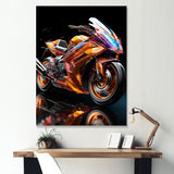 A Speed Motorcycle Adventure - Motorcycle Canvas Wall Art