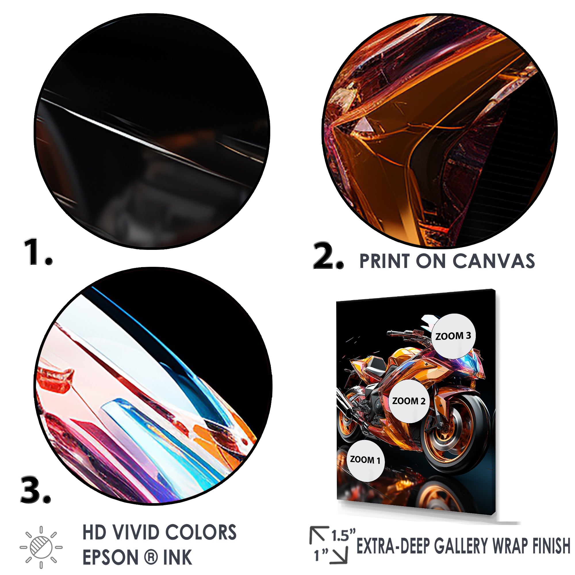 A Speed Motorcycle Adventure - Motorcycle Canvas Wall Art