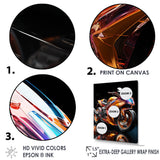 A Speed Motorcycle Adventure - Motorcycle Canvas Wall Art