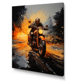 Yellow Dirt Bike Adventure - Motorcycle Canvas Wall Art