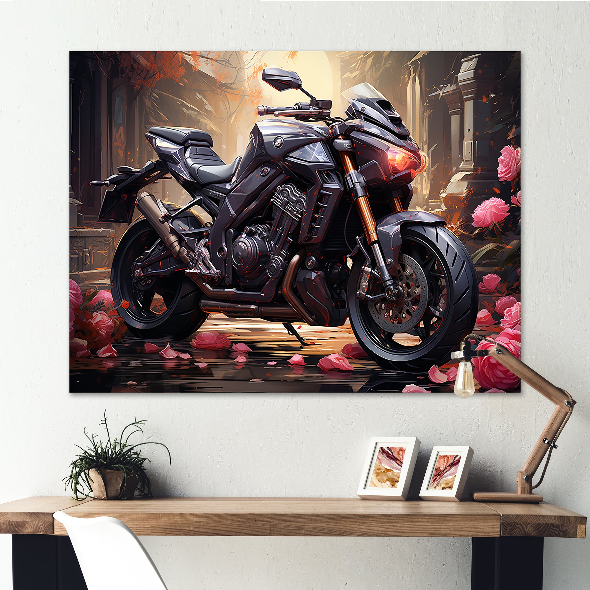 Fastest Bike Harmony - Motorcycle Canvas Wall Art