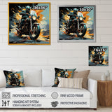 Dirt Bike Motorcycle Matrix - Motorcycle Canvas Wall Art
