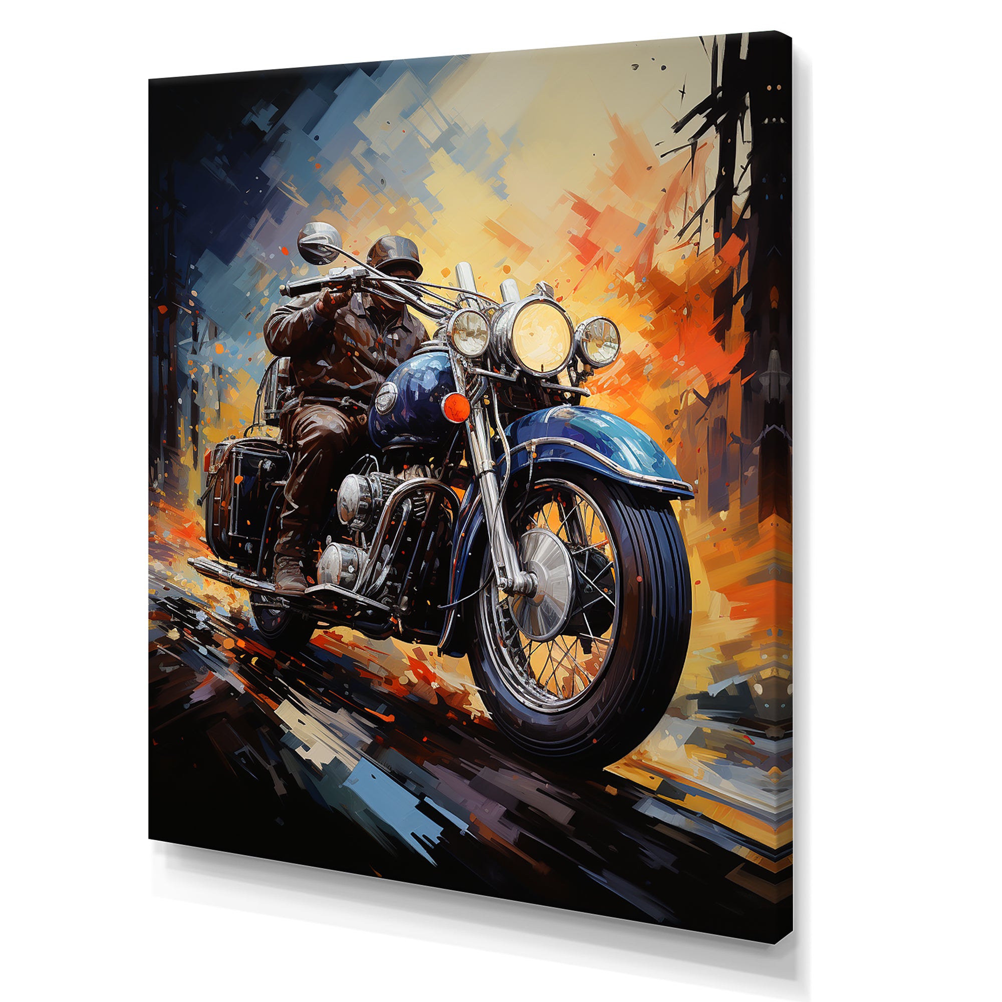 Fantasy Motorcycle Odyssey - Motorcycle Canvas Wall Art