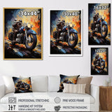 Fantasy Motorcycle Odyssey - Motorcycle Canvas Wall Art