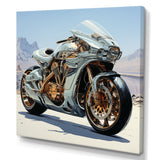 Futuristic Speedster - Motorcycle Canvas Wall Art