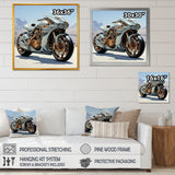 Futuristic Speedster - Motorcycle Canvas Wall Art