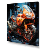 Geometric Bike Essence - Motorcycle Canvas Wall Art