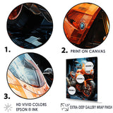 Geometric Bike Essence - Motorcycle Canvas Wall Art