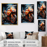 Geometric Bike Essence - Motorcycle Canvas Wall Art