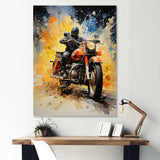 Industrial Motorcycle Adventure - Motorcycle Canvas Wall Art