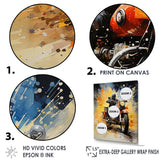 Industrial Motorcycle Adventure - Motorcycle Canvas Wall Art