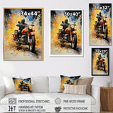Industrial Motorcycle Adventure - Motorcycle Canvas Wall Art
