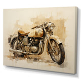 Minimalism Motorcycle - Motorcycle Canvas Wall Art