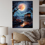 A Fantasy Gothic Old Cart - Old American Cart Canvas Wall Art