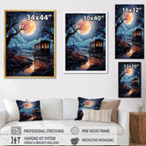 A Fantasy Gothic Old Cart - Old American Cart Canvas Wall Art