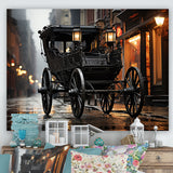 A Romantic Gothic Old Cart - Old American Cart Canvas Wall Art