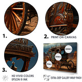 Fantasy Western Wagon In Usa - Old American Cart Canvas Wall Art