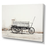 Minimalist Utility Western Carriage Cart - Old American Cart Canvas Wall Art