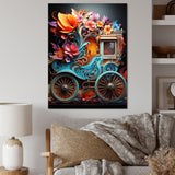 Pop Art Cart Retro - Old American Cart Canvas Wall Art