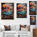 Pop Art Cart Retro - Old American Cart Canvas Wall Art