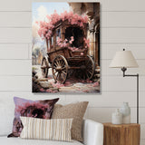 Romantic Wedding Cart Journey - Old American Cart Canvas Wall Art