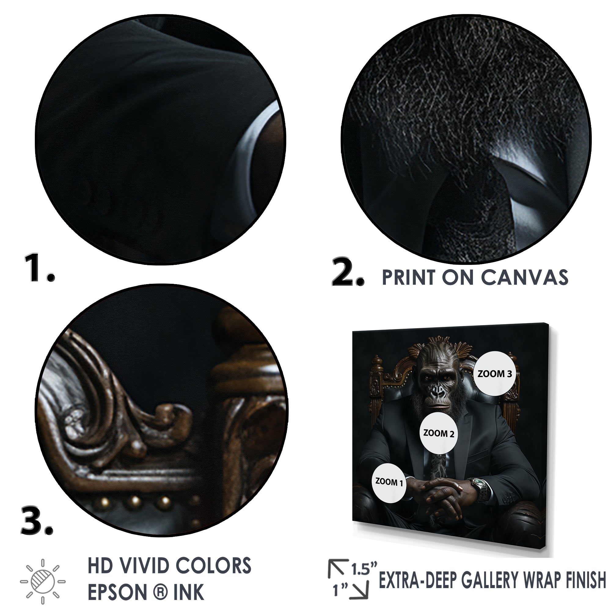 Business Apes In Suit - Orangutan Wall Decor