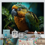 Parrots Emerald Magical Melodies - Parrot Wall Art Prints