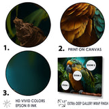 Parrots Emerald Magical Melodies - Parrot Wall Art Prints