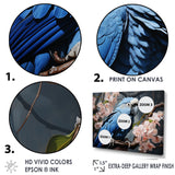 Ephemeral Plumage Charisma - Blue Parrot Wall Art