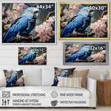Ephemeral Plumage Charisma - Blue Parrot Wall Art