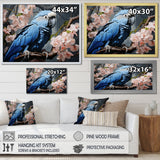 Ephemeral Plumage Charisma - Blue Parrot Wall Art