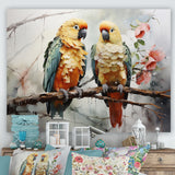 Parrots Ethereal Encounters - Parrot Large Canvas Wall Art