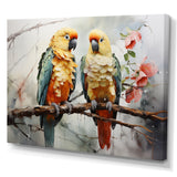 Parrots Ethereal Encounters - Parrot Large Canvas Wall Art