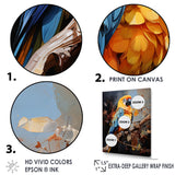 Blue And Yellow Golden Guardians - Parrot Wall Art Prints