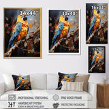 Blue And Yellow Golden Guardians - Parrot Wall Art Prints