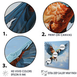 Parrots Harmony In Flight Elegance - Blue Parrot Wall Art