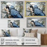 Blue Parrot Tropical Forest Rhapsody - Parrot Wall Art Prints