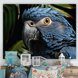 Parrots Sapphire Skies Tropical Forest - Blue Parrot Wall Art