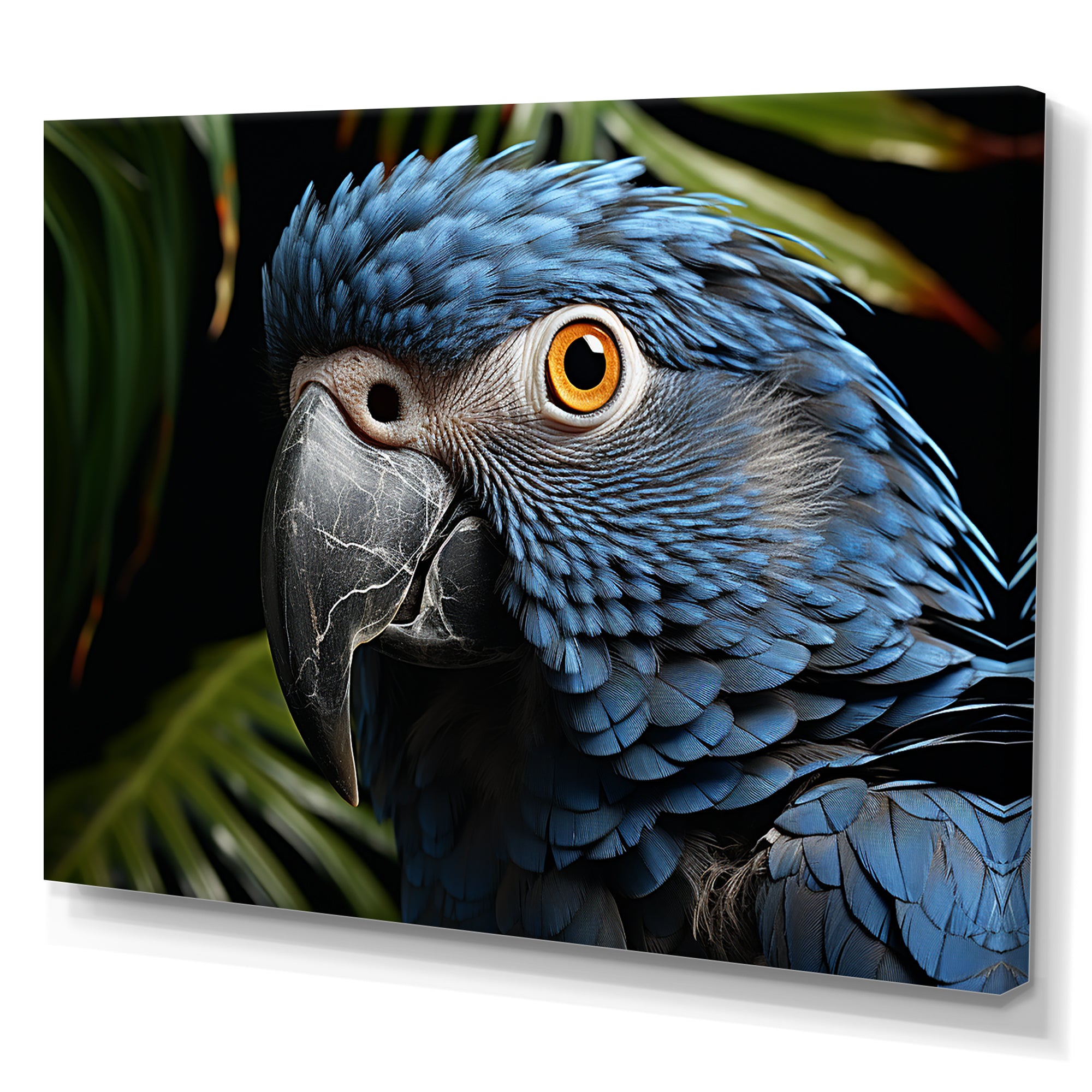 Parrots Sapphire Skies Tropical Forest - Blue Parrot Wall Art