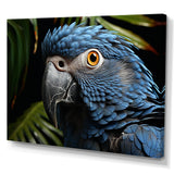 Parrots Sapphire Skies Tropical Forest - Blue Parrot Wall Art