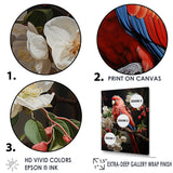 Red Parrot S Lively Radiance - Red Parrot Wall Art