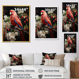Red Parrot S Lively Radiance - Red Parrot Wall Art
