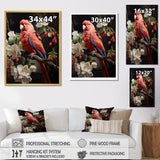 Red Parrot S Lively Radiance - Red Parrot Wall Art