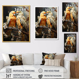 Yellow And Beige Parrot S Lively Radiance - Parrot Home Decor Art