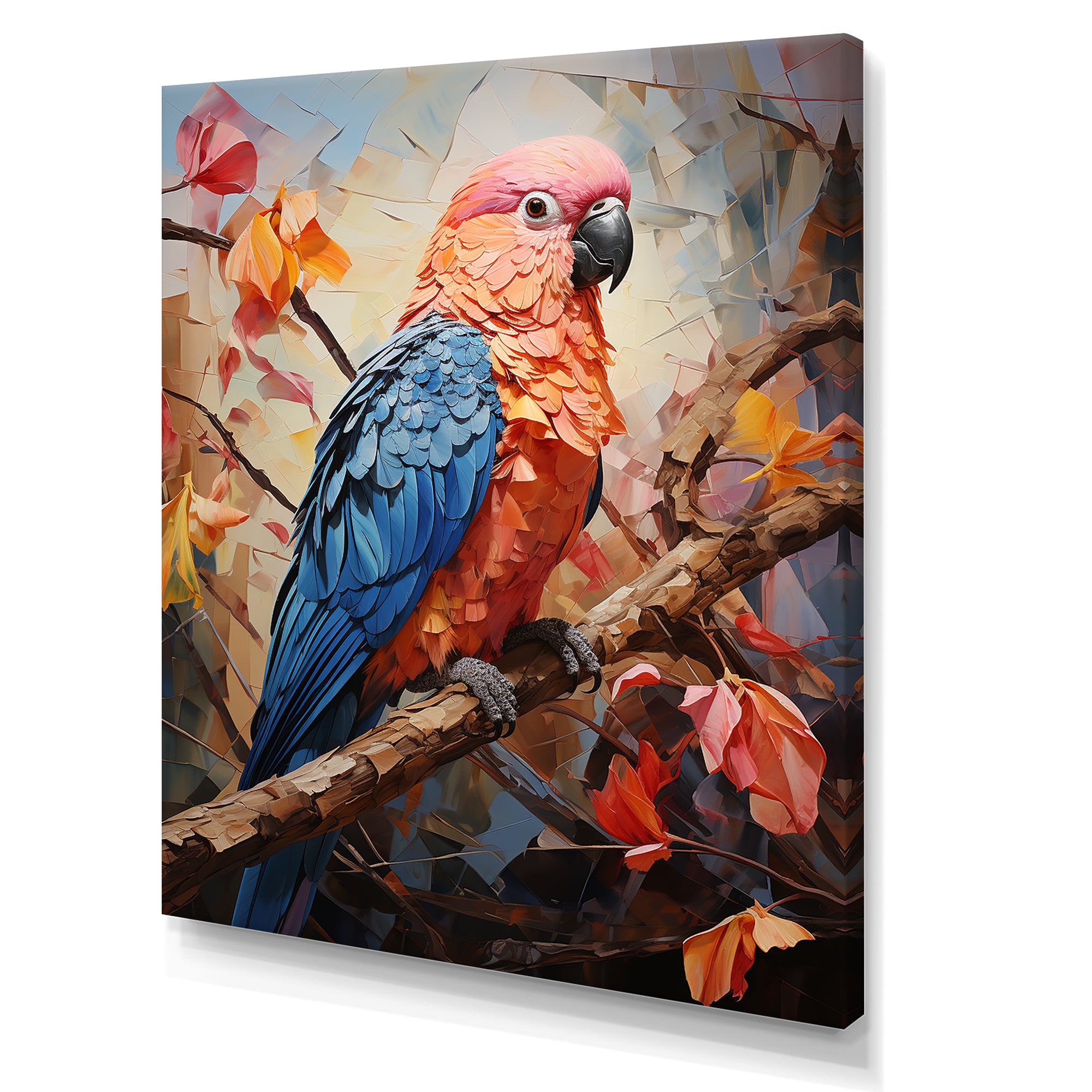 Parrots Sunset Serenade Euphoria - Parrot Canvas Wall Art
