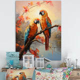 Parrots Sunset Serenade - Parrot Wall Decor