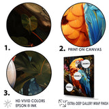 Parrot Tropical Jungle Euphony - Parrot Wall Art Prints