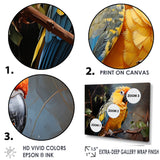 Parrot Tropical Harmony - Yellow Parrot Wall Art